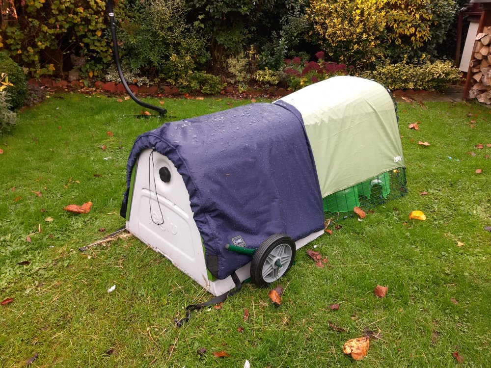 South Norfolk Eglu Go Hutch 1M run wheels and winter cover Omlet